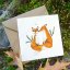 Přání Zamilované lišky - Typ: Přání bez obálky