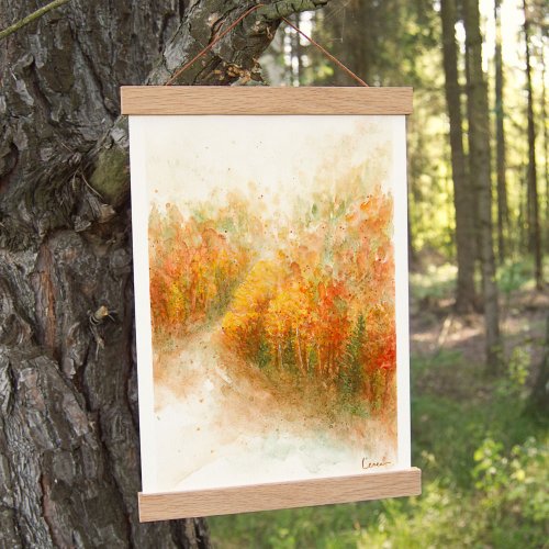 Plakát Podzimní les - Formát: A4